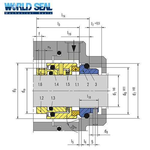 Mechanical Seal HJ92N Burgmann